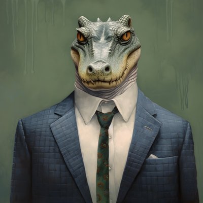 en krokodil i komisk stil 1 av Kurt Heppke