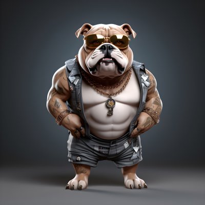 Engelsk bulldog 2 av Kurt Heppke