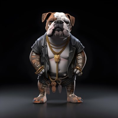 Engelsk bulldog 3 av Kurt Heppke
