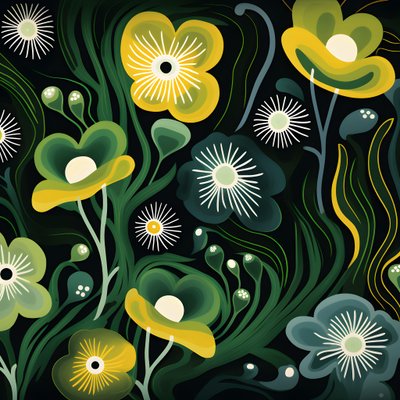 samtida abstrakta former Marimekko 1 av Kurt Heppke