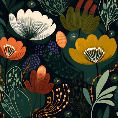 samtida abstrakta former Marimekko 2 av Kurt Heppke