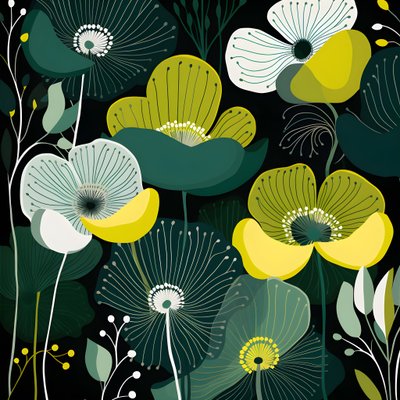 samtida abstrakta former Marimekko 4 av Kurt Heppke