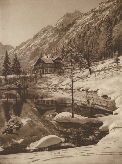 Der Christlessee bei Oberstdorf; Christlessee i Oberstdorf (s/v foto) av Kurt Hielscher