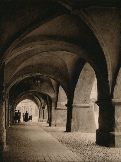 Goritz - Arkader på torget, 1931 av Kurt Hielscher