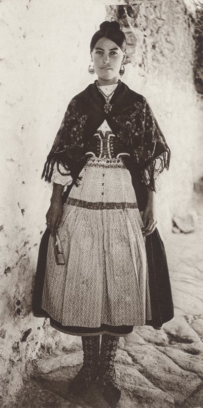 Spanien: Lagartera Costume, provinsen Toledo (s/v foto) av Kurt Hielscher