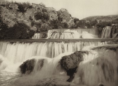 Jugoslavien: Krka Falls (s/v foto) av Kurt Hielscher