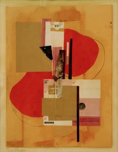 2 röda prickar av Kurt Schwitters