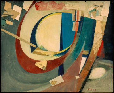 Bild abstrakt Skoyen II av Kurt Schwitters