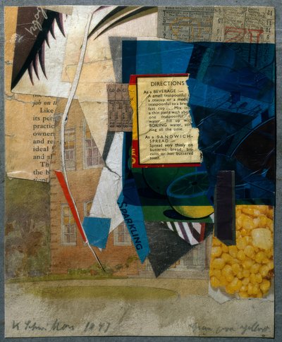 Grön över gul av Kurt Schwitters