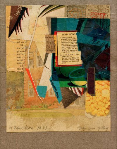 Grönt över gult av Kurt Schwitters
