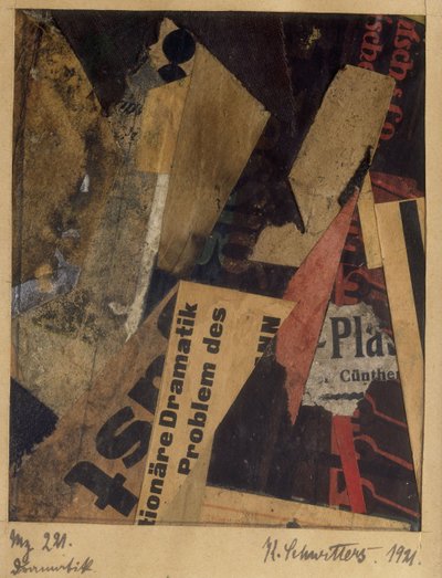 Merz 221, 1921. av Kurt Schwitters