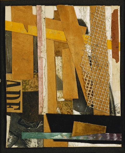 Merz Bild; Merzbild, 1945 av Kurt Schwitters