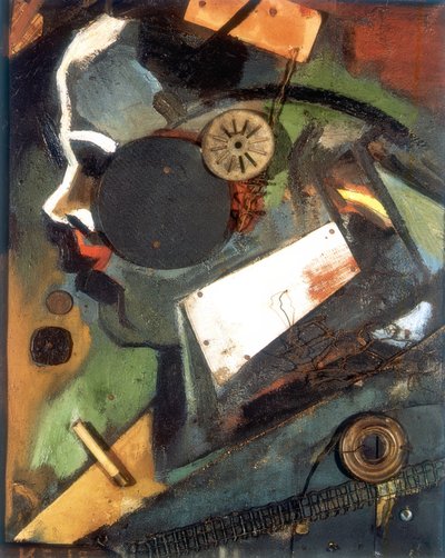 Merzbild 1A (Läkaren) av Kurt Schwitters
