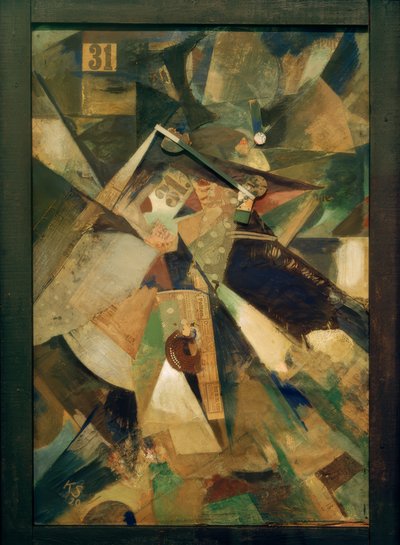 Merzbild Trettioen av Kurt Schwitters