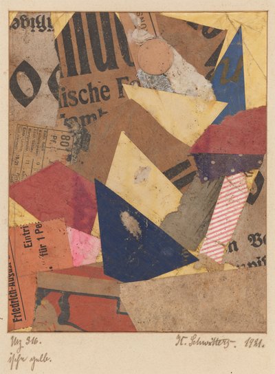 Mz 316 ische Yellow (Mz 316 ische Yellow) av Kurt Schwitters