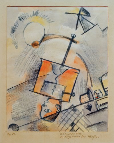Untitled (Huvudet under kvarnen) av Kurt Schwitters