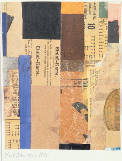 Utan titel, 1928 av Kurt Schwitters