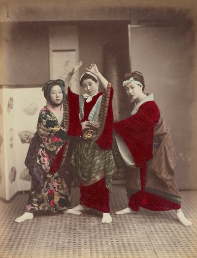 Dansfest, ca 1880 av Kusakabe Kimbei