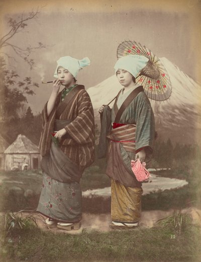 Japanska resenärer, ca 1880 av Kusakabe Kimbei