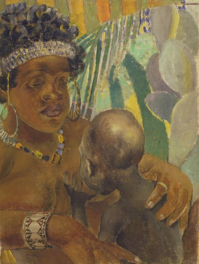 Negress, 1907 av Kuzma Sergeevich Petrov-Vodkin