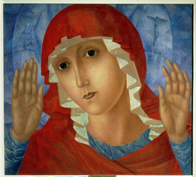 The Mother of God: The Tenderness of Cruel Hearts, 1914-15 av Kuzma Sergeevich Petrov-Vodkin
