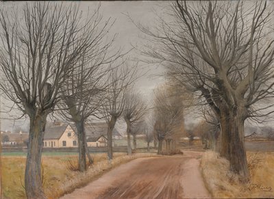 En väg nära Vinderød, Själland av Laurits Andersen Ring