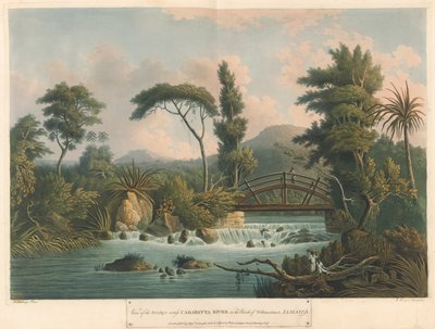 The Cabaritta River, från Six Views in the Island of Jamaica, litografi av I. Merigot av L. (after) Belanger