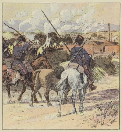 Bivack av general Rennenkampfs kosacker av L. Malespine