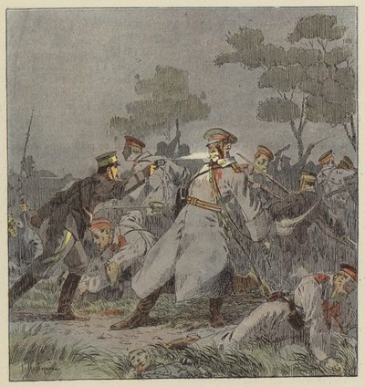 Combat de nuit vid Mo-Tien-Ling av L. Malespine