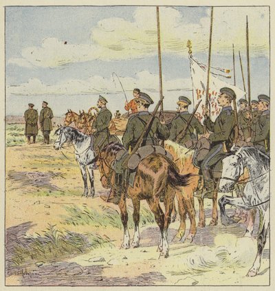 General Kuropatkin inspekterar huvudpositionerna av L. Malespine