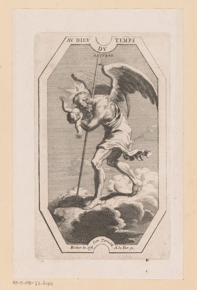 Saturnus Au Dieu du Temps Saturne (titel på objekt) Planeter (serietitel) av L. Richer