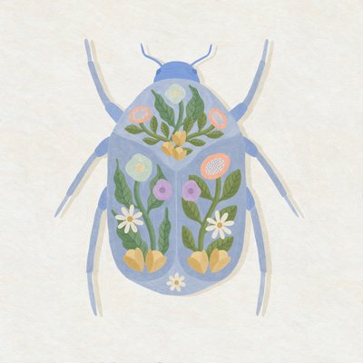 Vårblomsterskalbagge, 2023 (digital) av Lady Ann de Borja