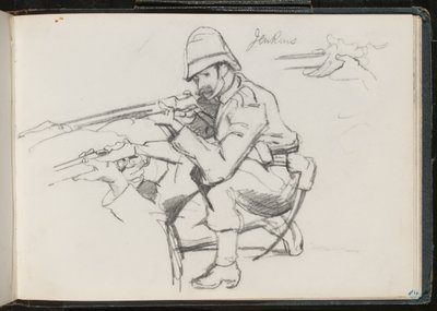 ?Jenkins? knäböjer för eld, 1879 av Lady Butler