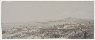 Utsikt över Villa Pescatore från Villa Muti, Piombino av Lady Elizabeth Susan Percy