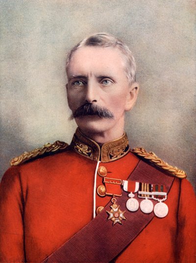 Generalmajor Sir ERP Woodgate, brittisk soldat, c1900 1902. av Lafayette