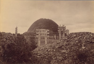 Allmän utsikt över Sanchi Tope, Bhopal District av Lala Deen Dayal