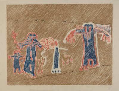 Petroglyph - Människofigurer av Lala Eve Rivol