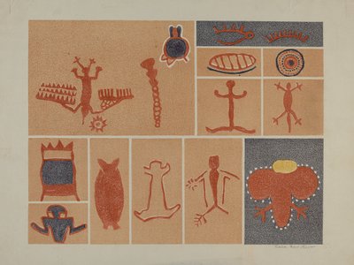 Petroglyph - Människofigurer av Lala Eve Rivol
