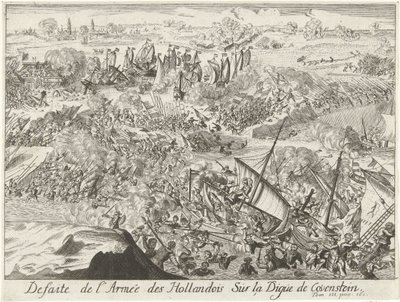Slaget om Kauwenstein-vallen, 1585 Defaite de l