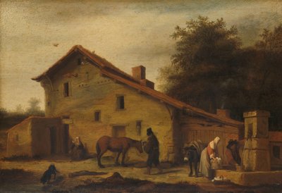 Ett värdshus i grannskapet av Nantes av Lambert Doomer