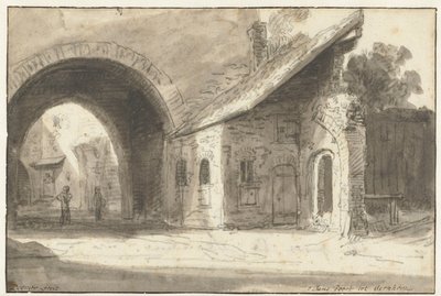 St Janspoort i Arnhem S Jans Gate till Aernhem (titel på objekt) av Lambert Doomer