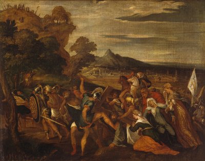 Road to Calvary av Lambert Sustris (ca 1515-efter 1560) av Lambert Sustris