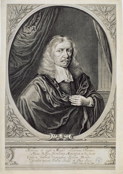 Johannes Hevelius (1611-87) 1668 av Lambert de Visscher