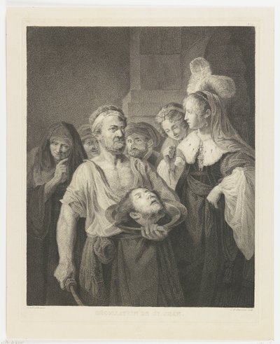 Salome tar emot Johannes Döparens huvud av Lambertus Antonius Claessens