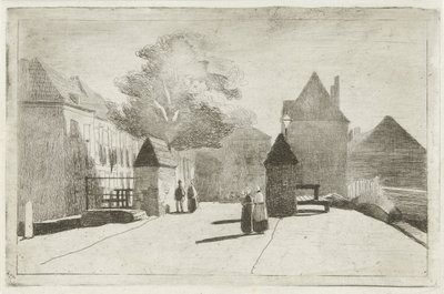 Stadsbild av Lambertus  Hardenberg