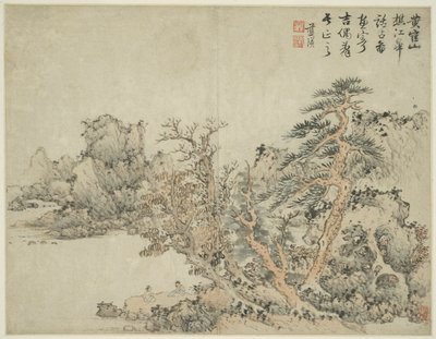 Landskap i stil med antika mästare: efter Wang Meng (ca 1308-1385) av Lan Ying