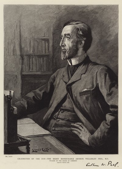 Dagens kändisar, Arthur Wellesley Peel, parlamentsledamot av Lance Calkin