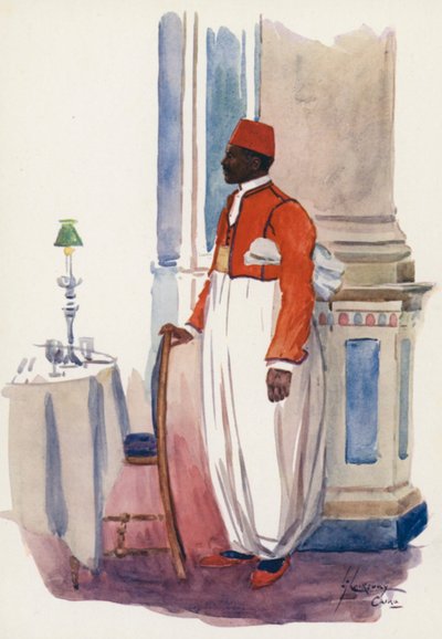 Människor i Egypten: Servitör, Shepheard