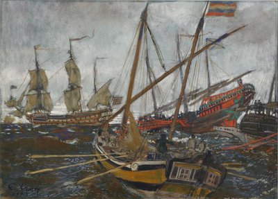 Fartyg vid Peter I:s tid, 1909 av Lanceray