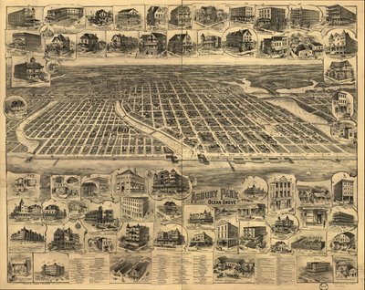 Asbury Park, Ocean Grove med omnejd, New Jersey 1897. av Landis And Hughes